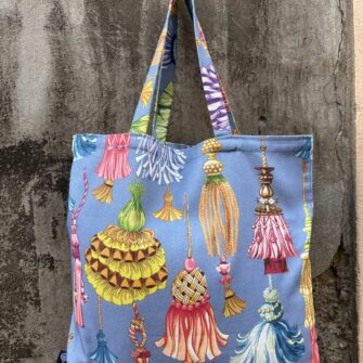 Tote bag in tessuto Nappe Versailles in cotone stampato