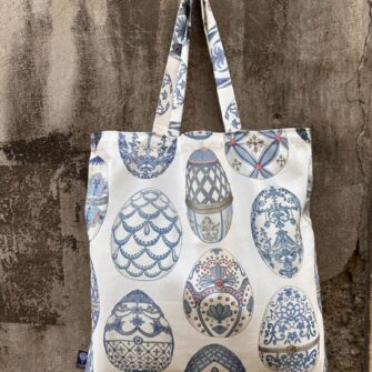 Tote bag in tessuto Uova Imperiali in cotone stampato