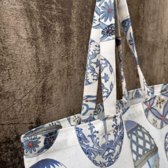 Tote bag Uova Imperiali in tessuto cotone made in Italy