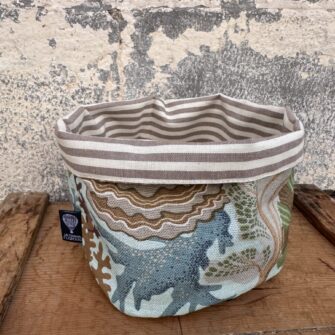 cestino in tessuto Acquamarina