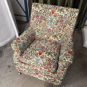 rivestimento sfoderabile per poltrona su misura