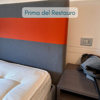 testata letto prima del restauro