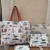Set borsa impermeabile pochette beauty case Mare Gabbiani