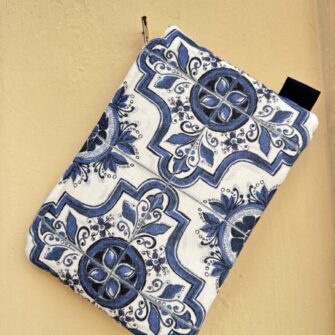 Set coordinato Pochette, Tote Bag e Beauty Case Maioliche Azulejos