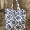 Tote bag in tessuto Maioliche Azulejos in cotone stampato
