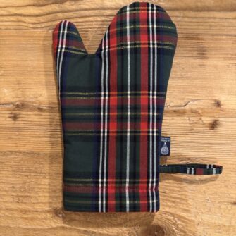 Guanto Forno Tartan Verde