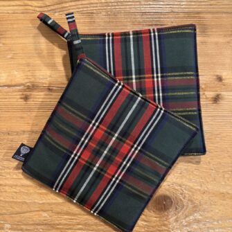 Coppia Presine Tartan Verde