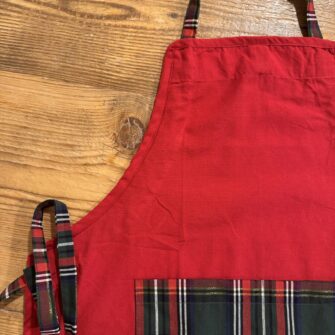 grembiule tartan verde