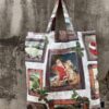Tote bag in tessuto Babbo Natale