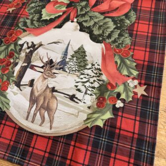 canovaccio natalizio Christmas Ball in cotone