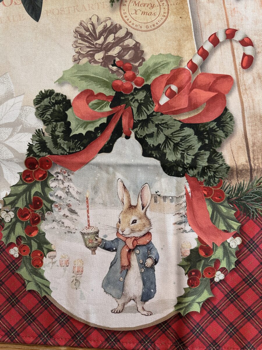 2025-09-25 11.45.54 canovaccio natalizio Christmas rabbit cotone