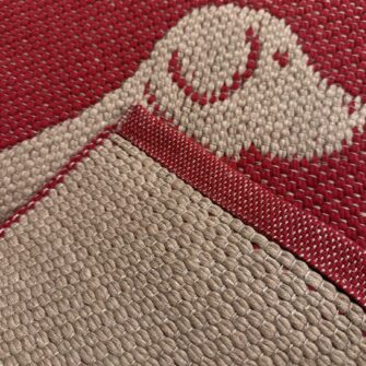 Tappeto Artigianale Cane Rosso