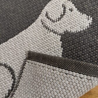 Tappeto Artigianale Cane grigio