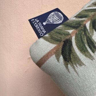 pochette bosco verde particolare