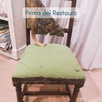 sedia tronetto prima del restauro