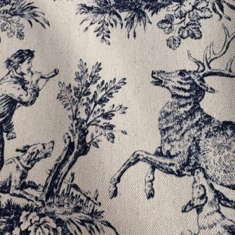 Toile de Jouy Blu particolare