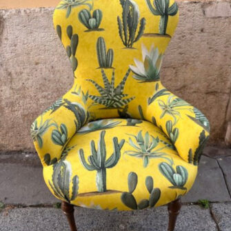 Rivestimento fisso per poltrona con tessuto Cactus Mexico