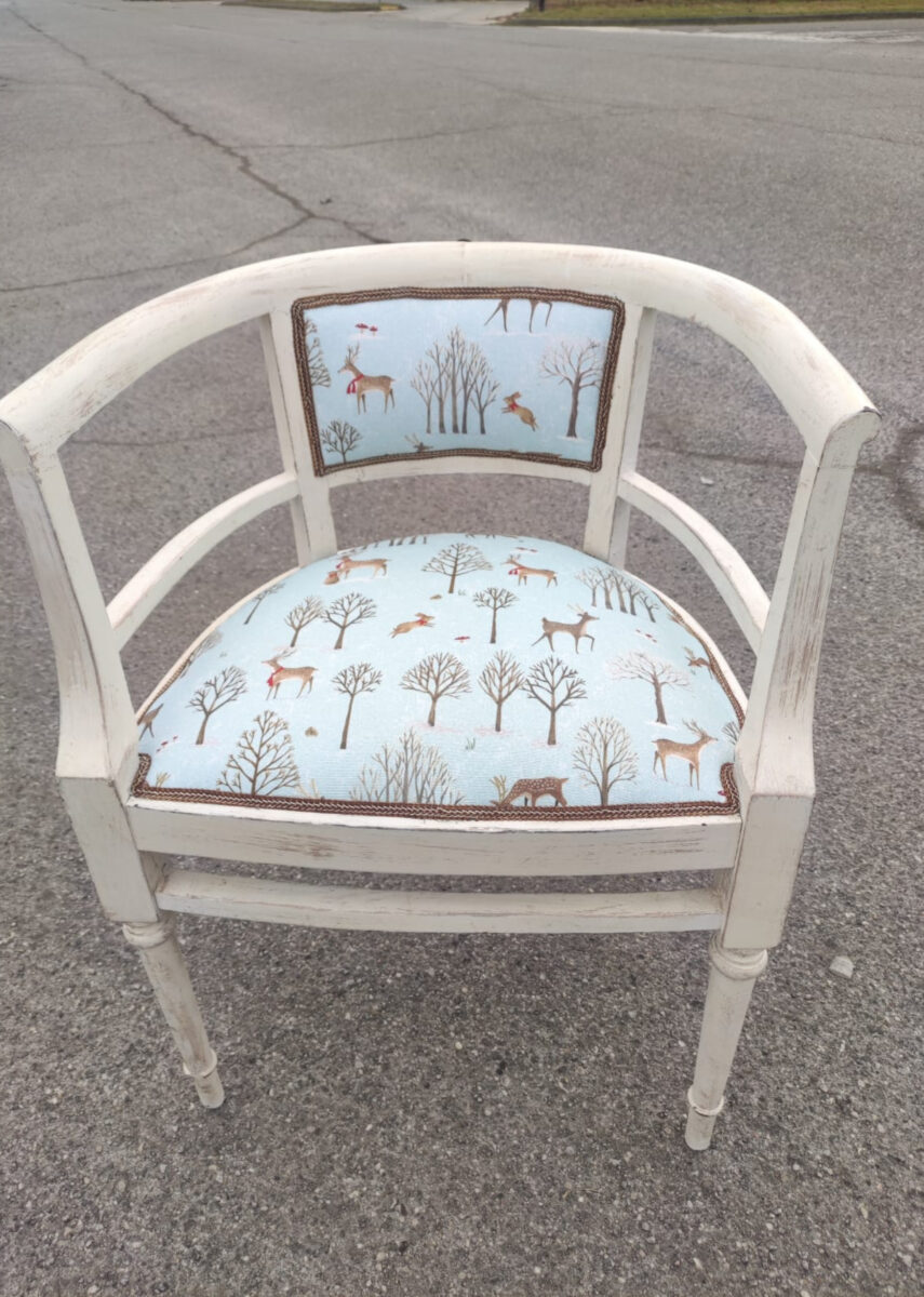 sedia bosco narnia azzurro (3) Rivestimento fisso sedia a pozzetto