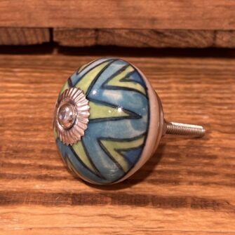 pomolo in ceramica geometria d'oriente