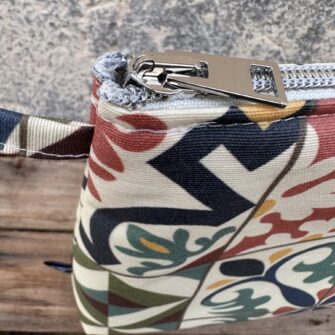 Beauty Case Impermeabile Maioliche cerniera decorativa