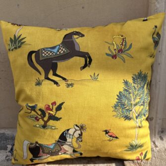 Federa Copricuscino Cavalli Rajasthan quadrata