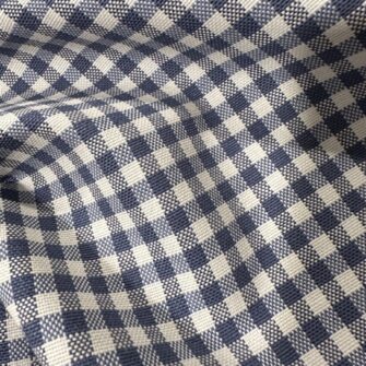 tessuto quadretto damina blu