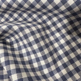 tessuto tinto in filo quadretto damina blu