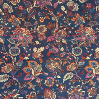 tessuto LAMPASSO-RICAMATO-BLU