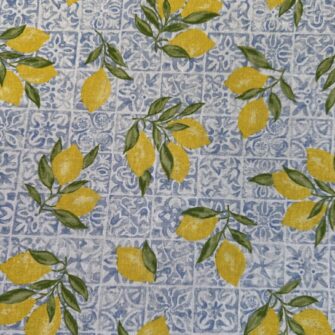 tessuto limoni del mediterraneo
