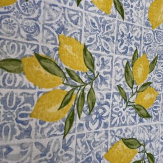 tessuto stampato limoni