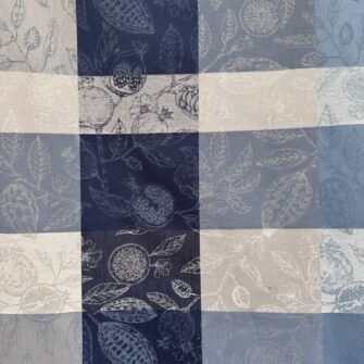 tessuto melograni blu