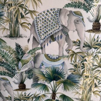 Tessuto Elefanti Jaipur