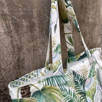 tote bag elefanti jaipur 100% cotone