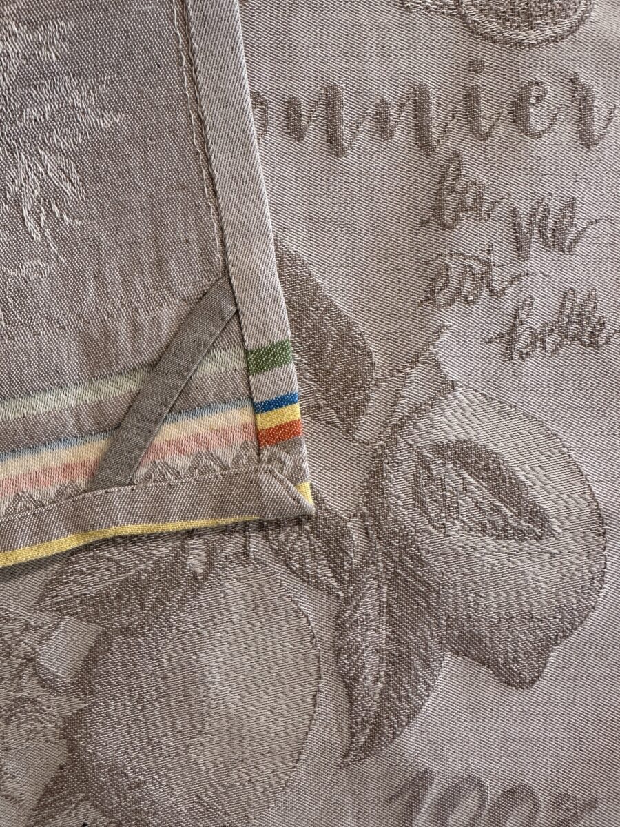 canovaccio jacquard limoni (4) Canovaccio Jacquard Limoni con laccetto