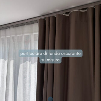 particolare di tenda oscurante