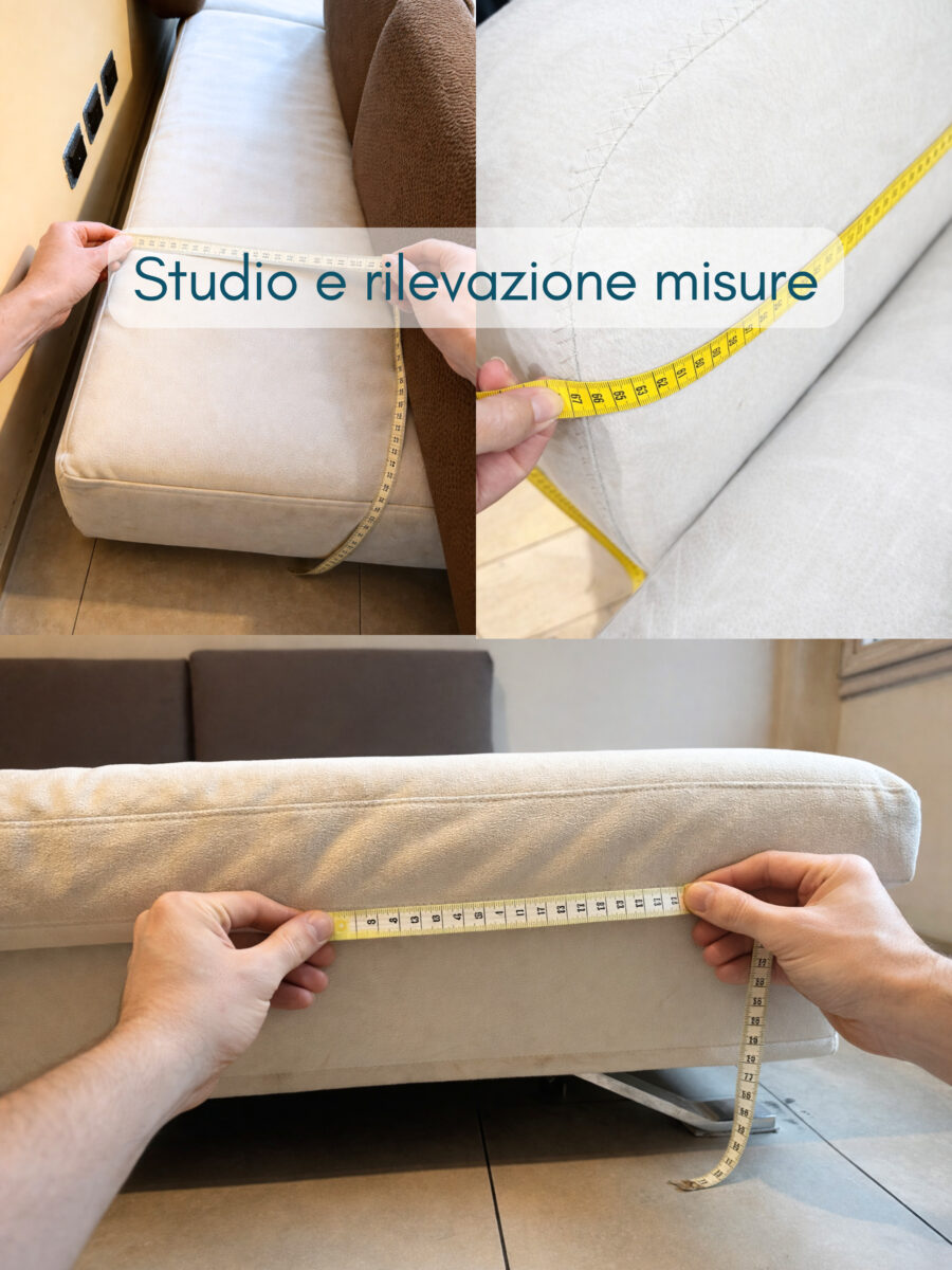rilevazione-misure-copridivano-con-elastici-brescia rilevazione misure per copridivano con schienali scorrevoli su misura a Brescia