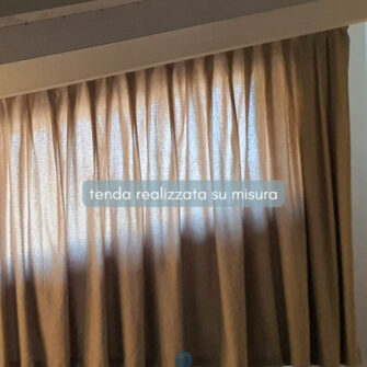 tenda obliqua corta realizzata su misura