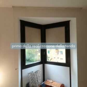 finestra prima della tenda su misura
