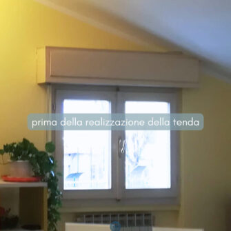 finestra sottotetto prima della tenda