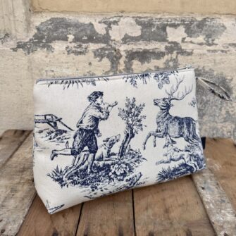 Beauty Case Toile de Jouy retro