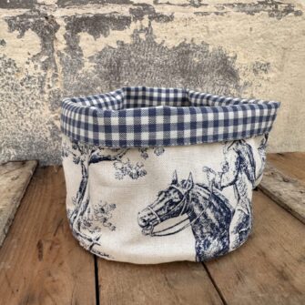 cestino in tessuto double face