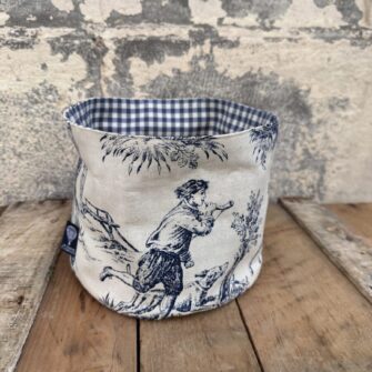 CESTINO IN TESSUTO TOILE DE JOUY