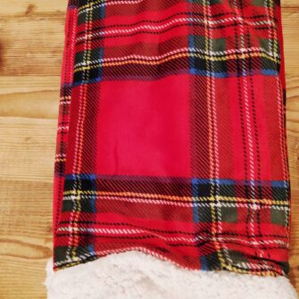 Plaid Tartan Rosso interno agnellato