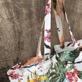 Tote Bag Foglie Monstera sfoderata