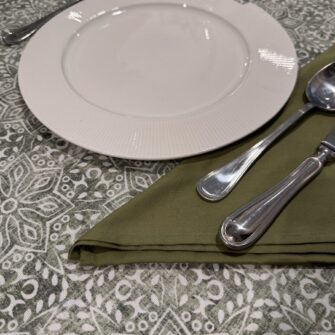 Tovaglia Antimacchia Maioliche Verdi