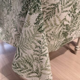 tovaglia antimacchia felci per 8 persone