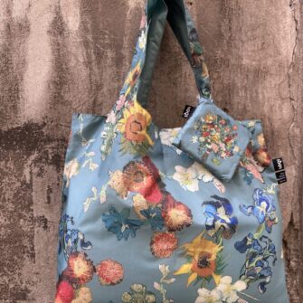 retro Shopper Fiori Azzurri