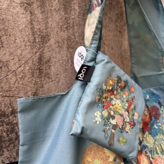 Shopper Fiori Azzurri con bustina
