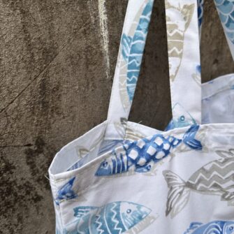 particolare Tote Bag Pesci Acqua