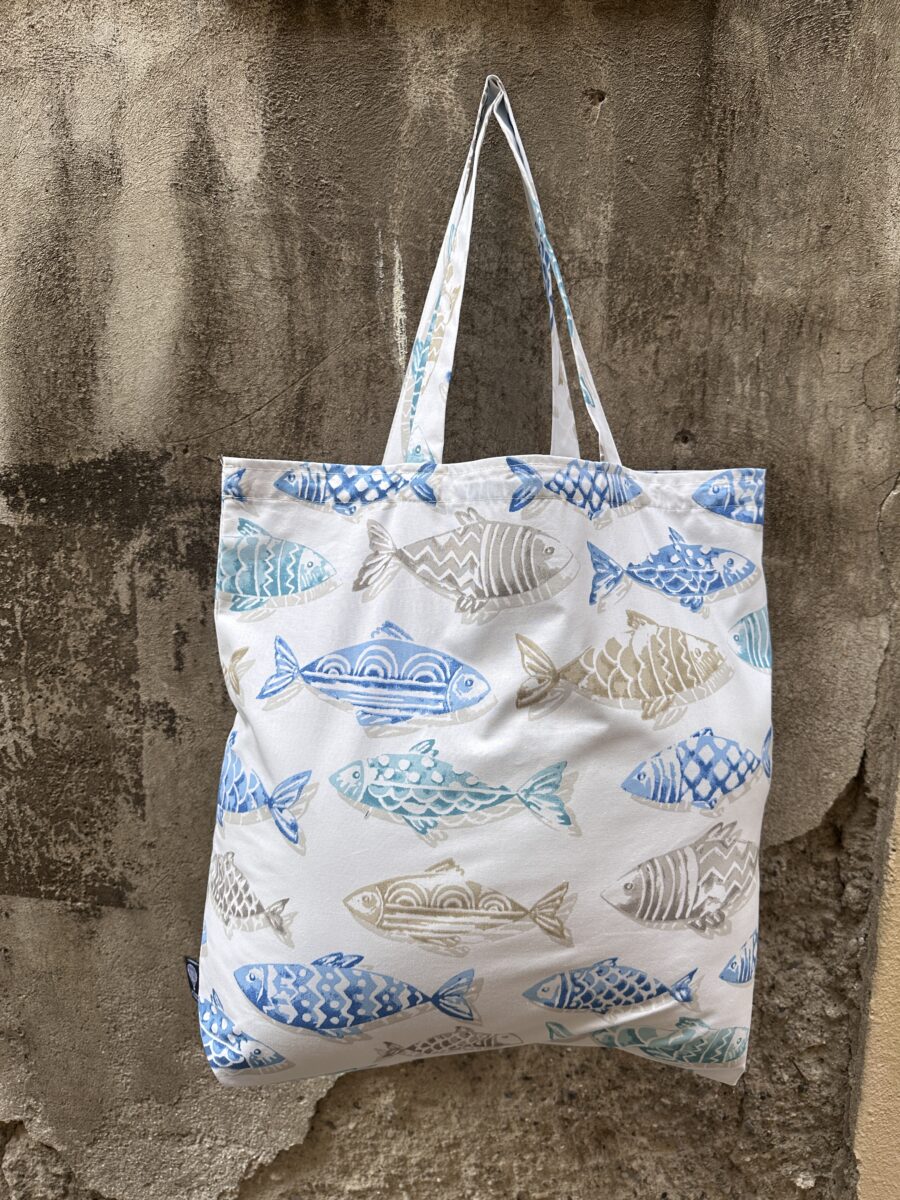 TOTE BAG PESCI ACQUA (6) Tote Bag Pesci Acqua